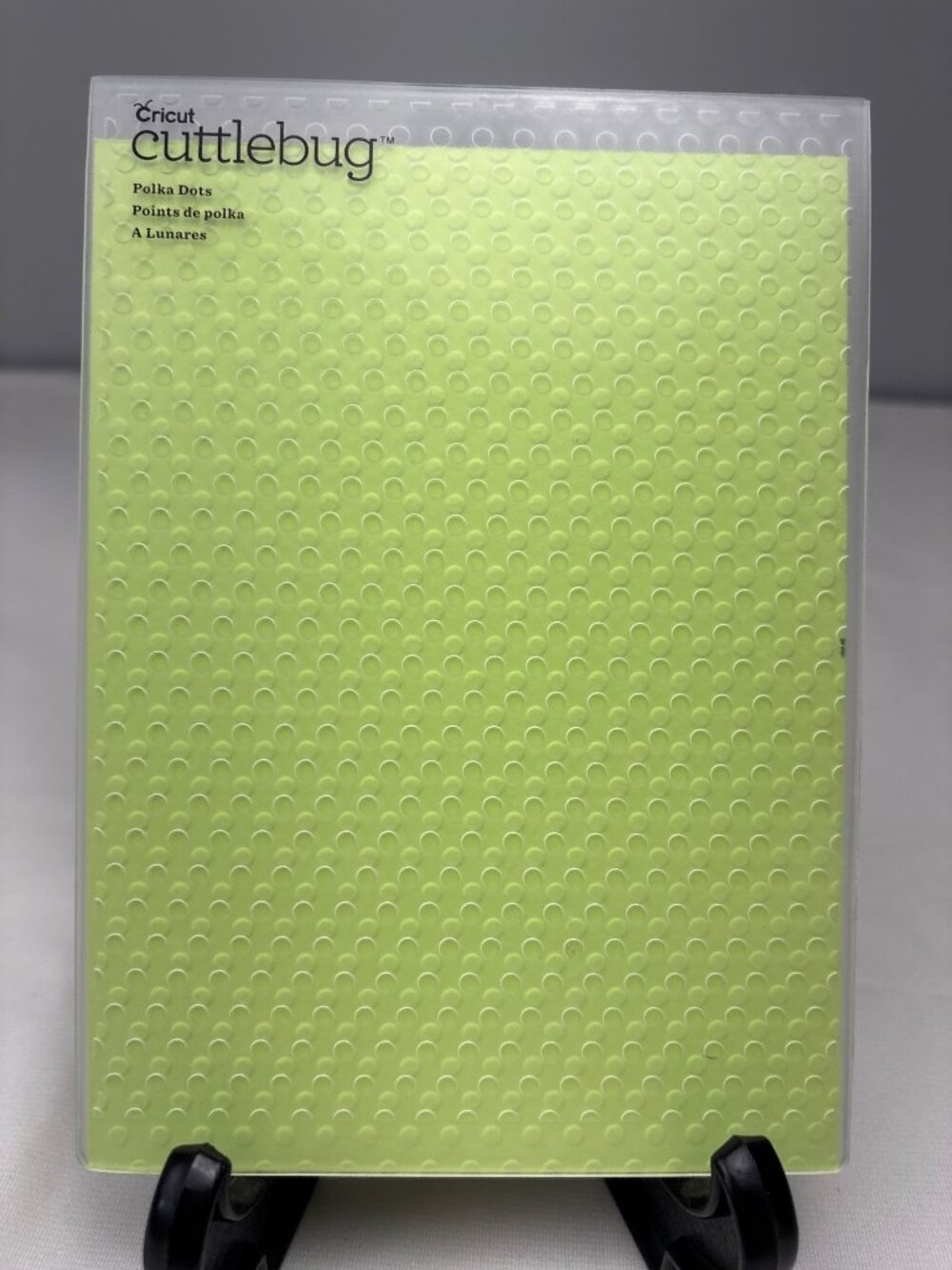 Cricut Cuttlebug Polka Dots Embossing Folder Green 5" x 7" Scrapbooking Crafts